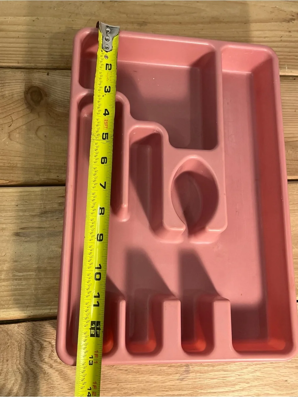 Vintage Rubbermaid Silverware Flatware Utensil Holder Tray 2921 Pink Mauve